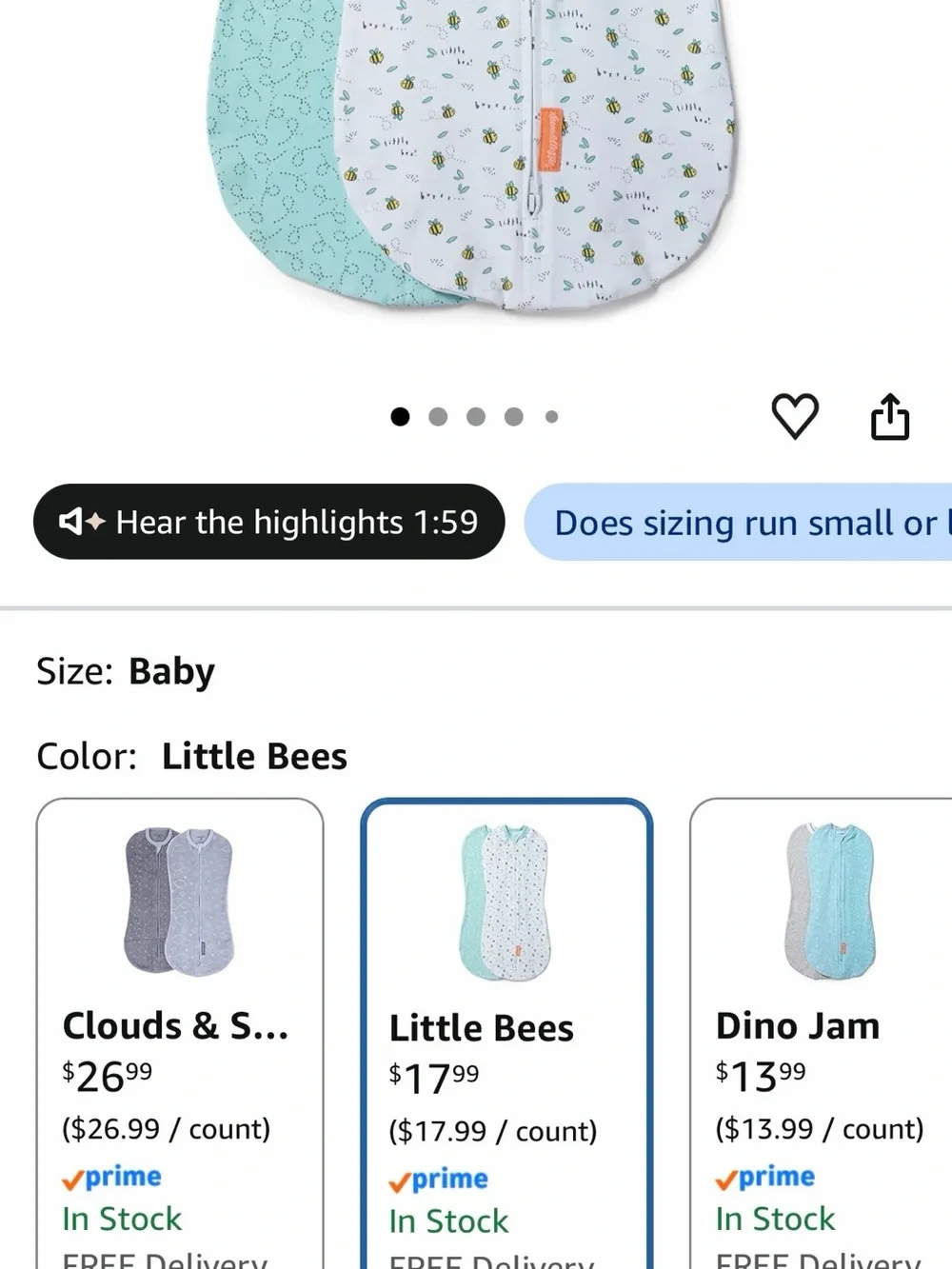 SwaddleMe by Ingenuity Compression Baby Swaddle Pod